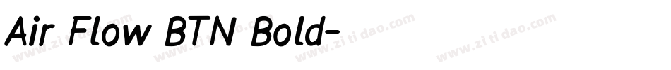Air Flow BTN Bold字体转换